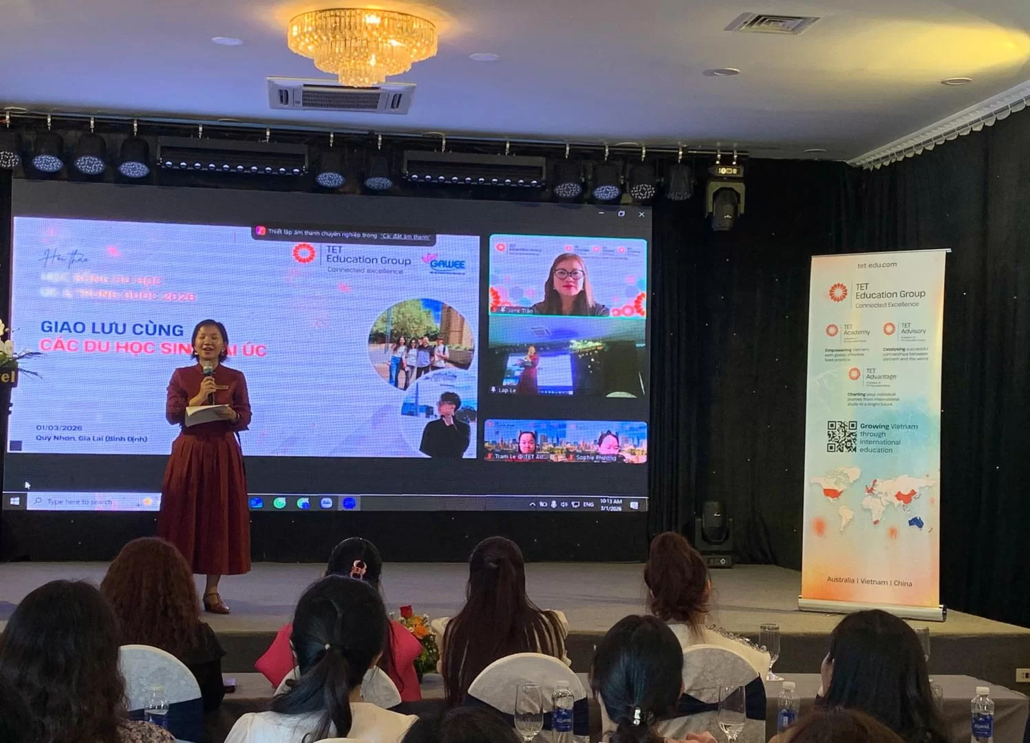 Đại diện TET Education Group giới thiệu chương trình